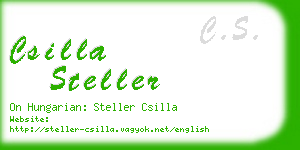 csilla steller business card